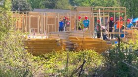 Members of the Frederick, Maryland Disaster Response team traveled to New Bern for the sixth time to help with the three Craven County Habitat for Humanity builds underway this spring.