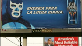 Billboards in Los Angeles reflect the area's diverse demographics.