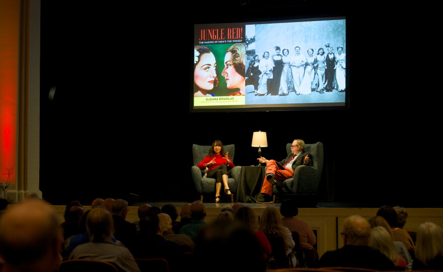 Illeana Douglas and Colin on stage at The Katharine Hepburn Cultural Arts Center in Old Saybrook, Connecticut, on September 15, 2026.
