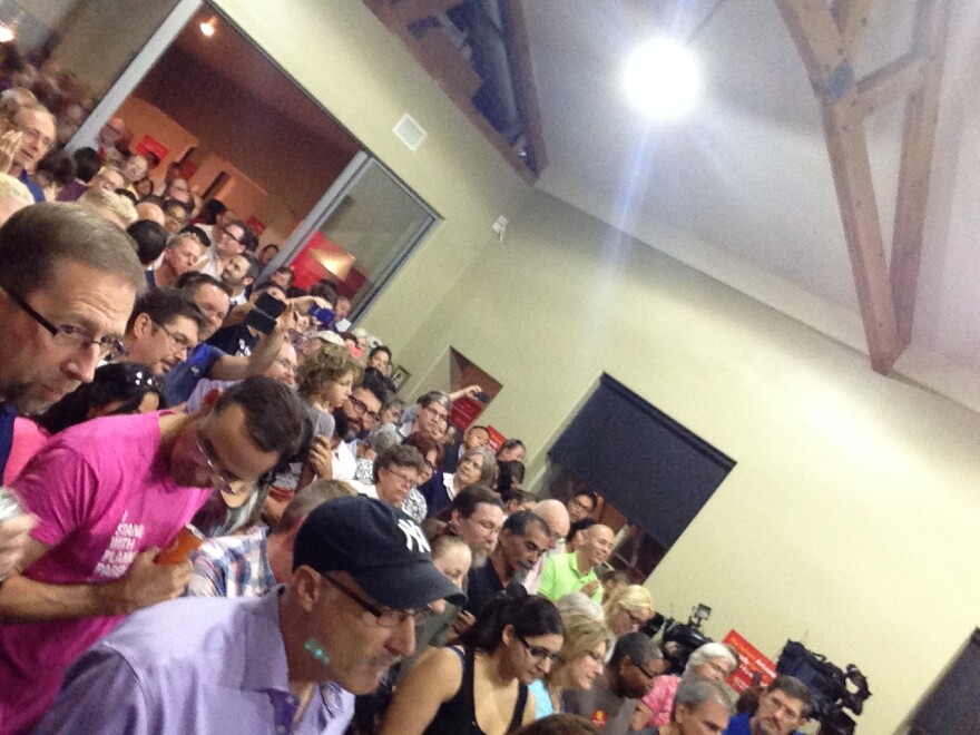 Dozens of same-sex marriage supporters gathered at the Southwest Conference United Church of Christ in Phoenix.