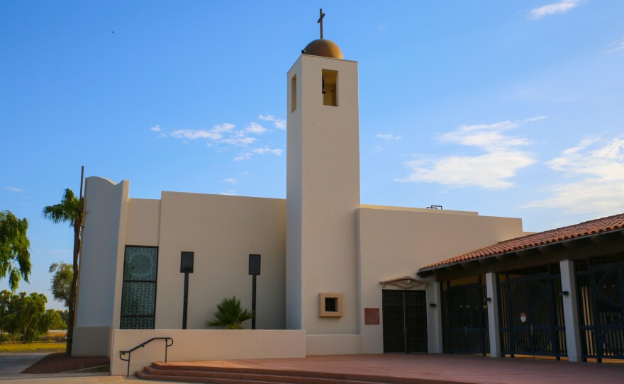 Yuma Catholic High School sits on 21st Drive, right by the Yuma County Main Library.