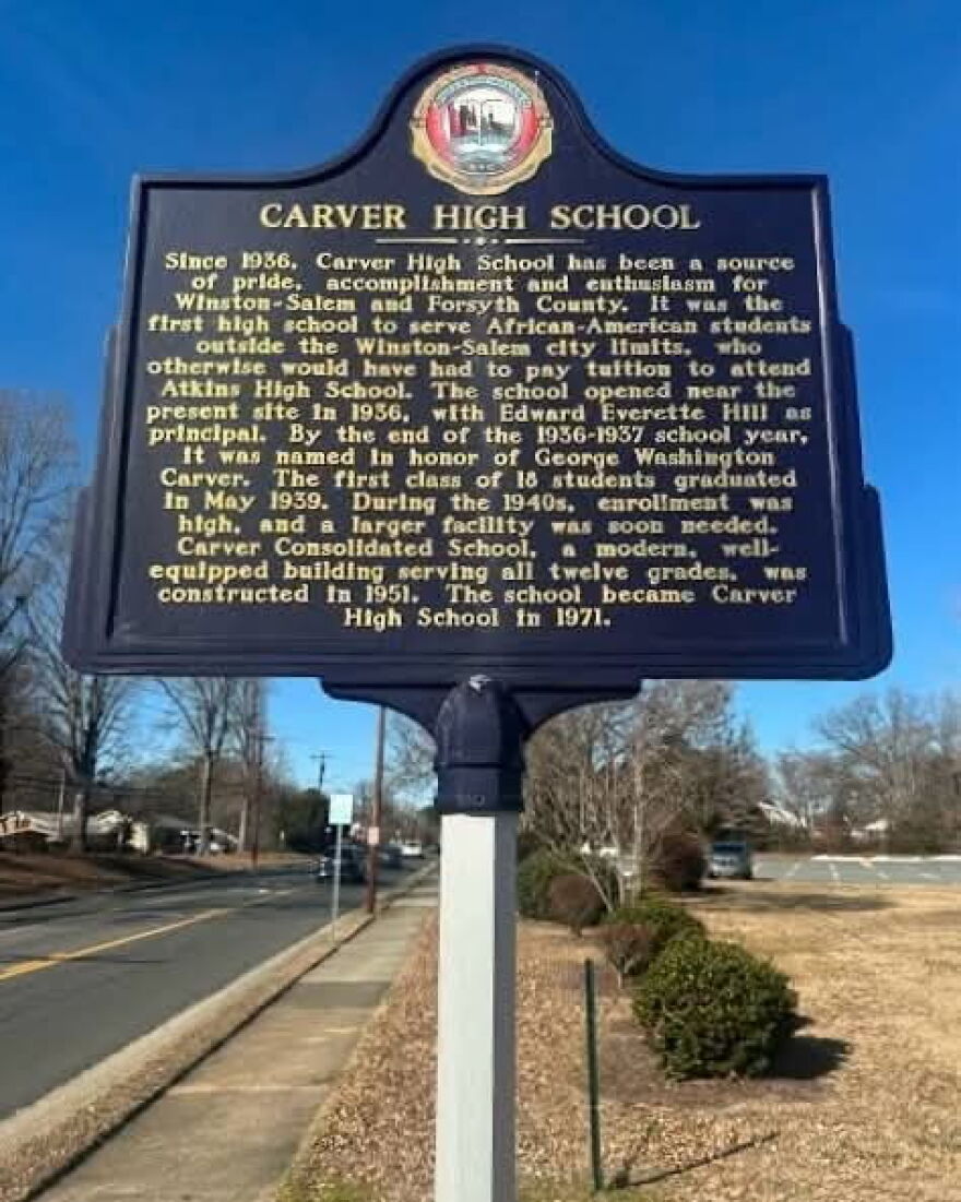 Carver Historic Marker