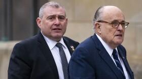 Lev Parnas (left) says text messages last year between him and congressional candidate Robert Hyde about surveilling former Ambassador Marie Yovanovitch were taken out of context. But Ukrainian police are investigating the allegations.