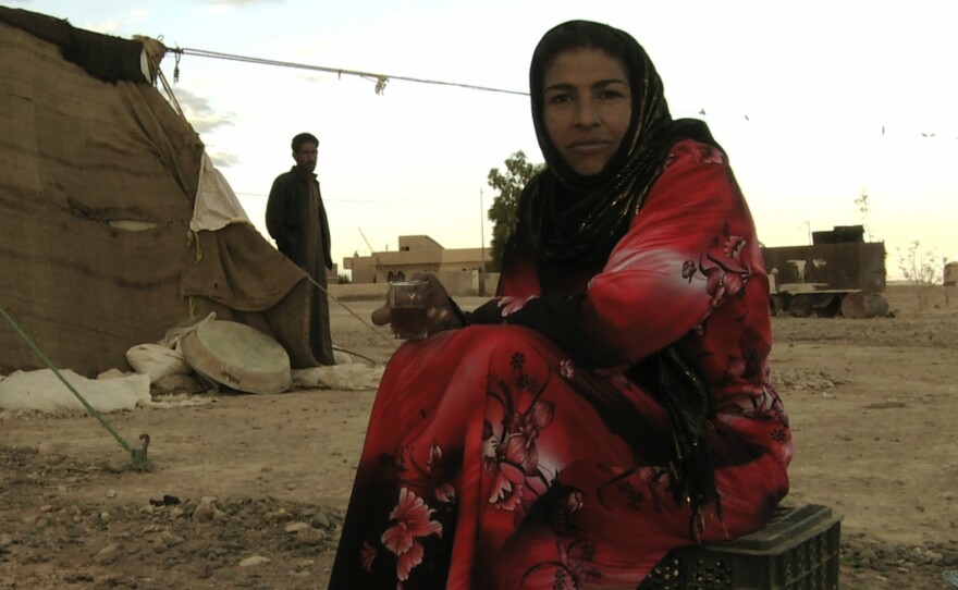 Woman on hill