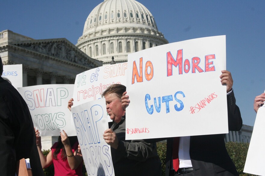 Even though Friday's cuts in Supplemental Nutrition Assistance Program - food stamp - benefits have been planned for years, angry House Democrats rallied against the cuts this week on Capitol Hill. Their bill to delay the cuts has stalled.