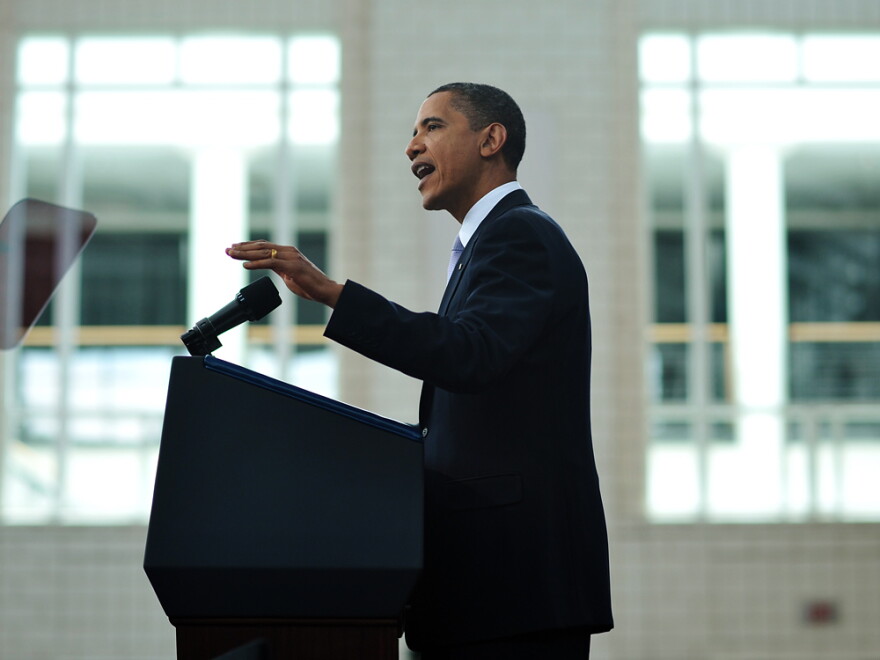 President Obama said he expects to see strong national job growth in May, as he spoke about the economy at Carnegie Mellon University in Pittsburgh.