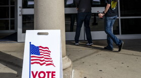 Voters enter the polling place at Morgantown High School on Nov. 6, 2018, in the South Park neighborhood of Morgantown, W.Va.