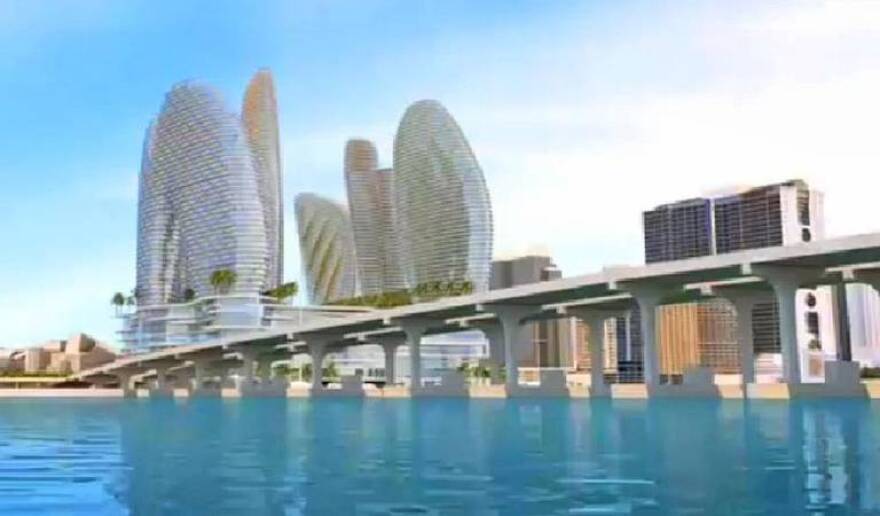 Genting has sought to build a casino resort near the MacArthur Causeway at the former site of the Miami Herald. The company now wants to build a monorail along the causeway connecting Miami and Miami Beach.