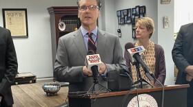 Illinois State Board of Elections spokesman Matt Dietrich takes questions during a press conference at the Tazewell County Clerk's Office on Jan. 30, 2020.