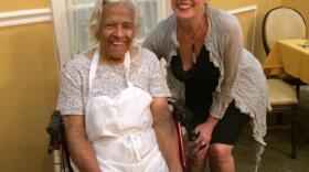 Poppy Tooker with the late Mrs Leah Chase
