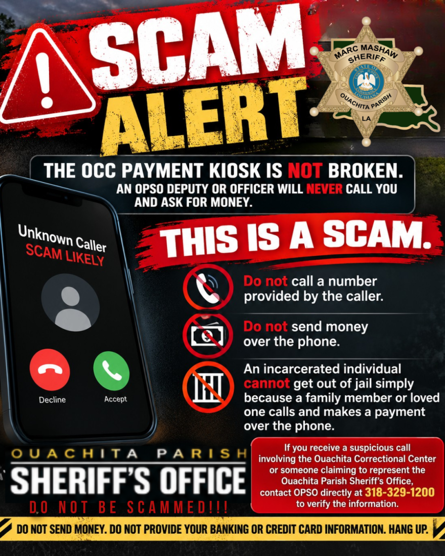 Ouachita Parish Scam Alert