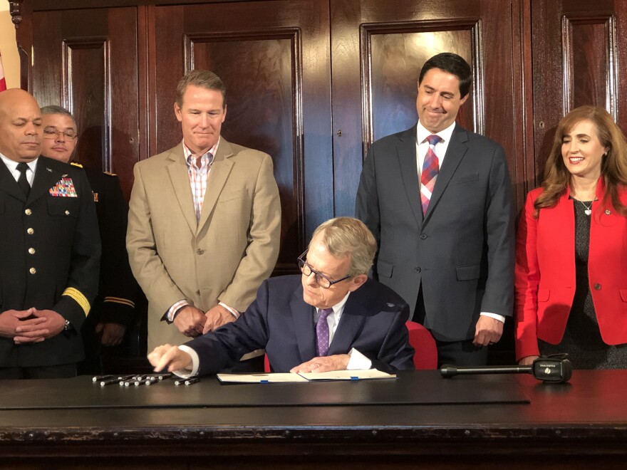 Gov. Mike DeWine signs SB52, creating the Ohio Cyber Reserve [Andy Chow]