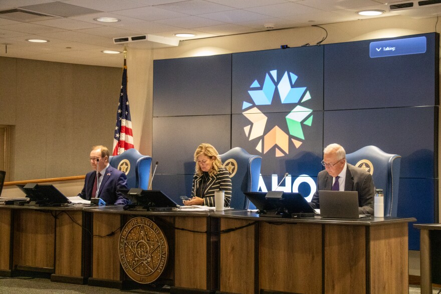 From left to right: Commissioner Todd Hiett, Chairman Kim David and Commissioner Brian Bingman