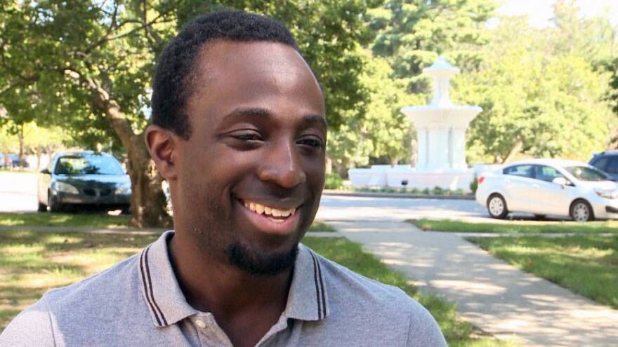 Nathan Mensah is a senior at St. Mary of the Woods College and only one of three male students on campus.