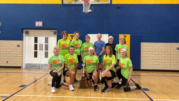 The Cedar Rapids Sizzlers are the defending Granny Basketball National Champions. The league has 57 teams, and 32 of them are competing in Ankeny this weekend. "Those Texas teams are out to get us," said Susan Hartley, co-captain of the Sizzlers.