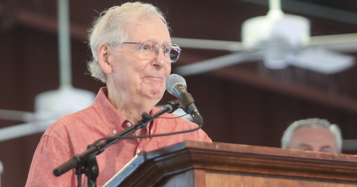 McConnell says he is discharged from rehab center to recover at home