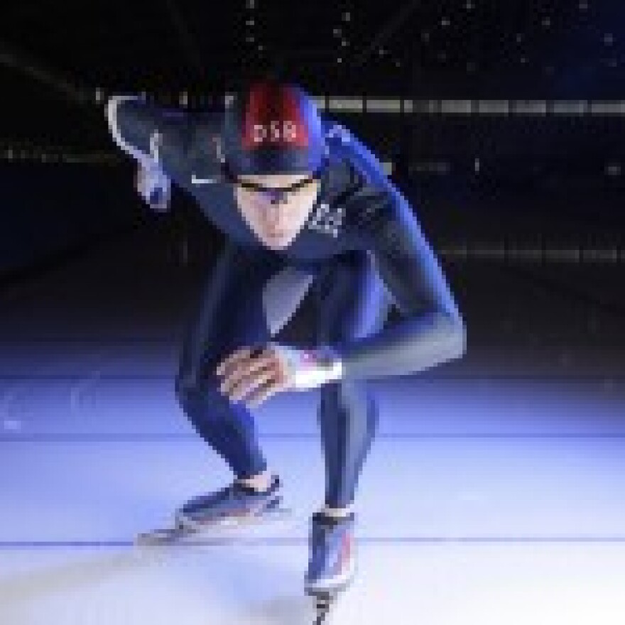 Fairbanks speed skater Liam Ortega. Credit www.liamortega.org.