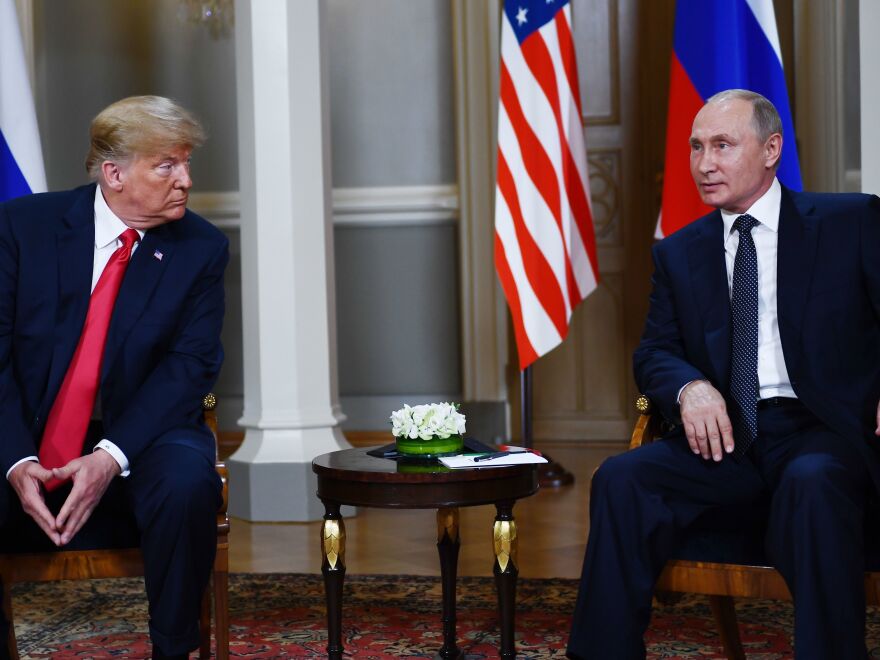 Russian President Vladimir Putin and President Trump brought an air of congeniality to their one-on-one meeting, which lasted about two hours, and the subsequent news conference.