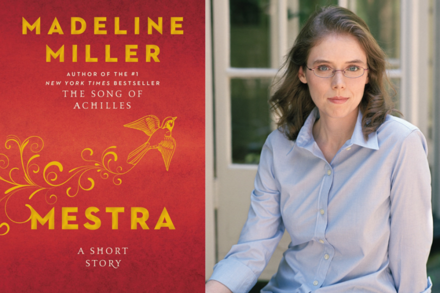 The cover of "Mestra" and author Madeline Miller. (Courtesy of Ecco and Nina Subin)