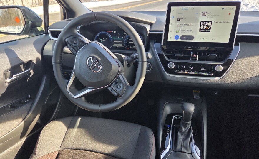 2026 Toyota Corolla SE AWD Hybrid dashboard