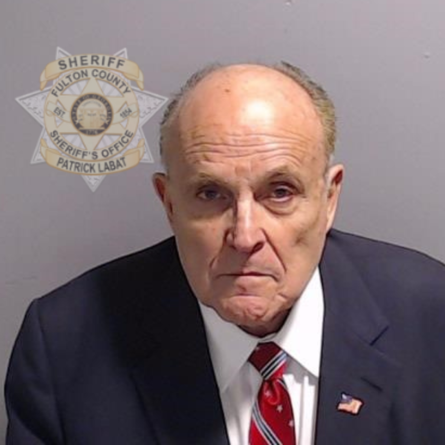 Trump ally Rudy Giuliani also had a mug shot taken this week.