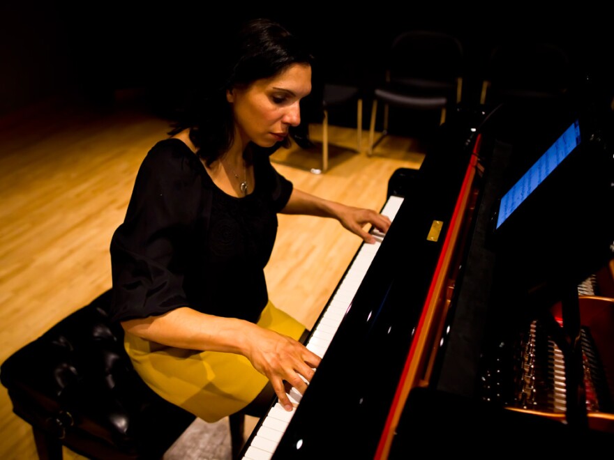 Lara Downes plays contemporary takes on Bach's iconic Goldberg Variations in NPR's studio 4A.