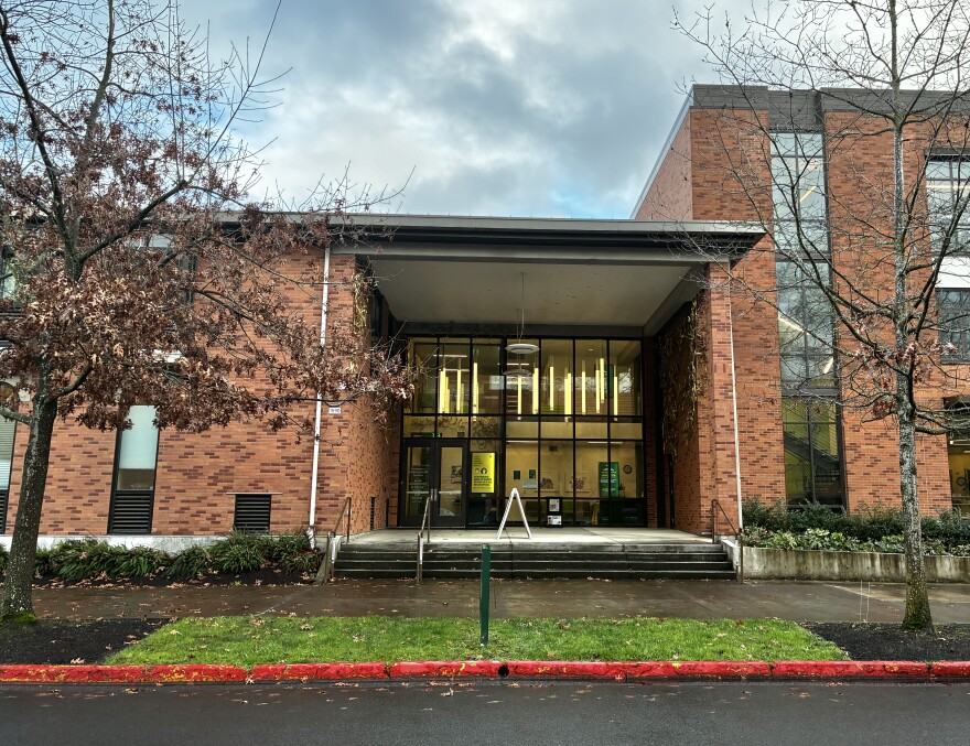 University Health Services building on campus in Eugene.