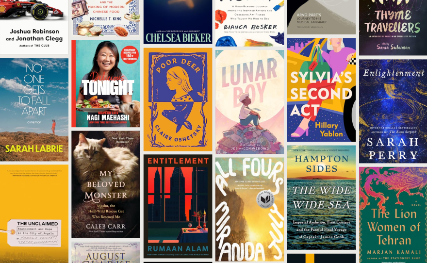 An image showcasing some of the books on NPR's "Books We Love" list.