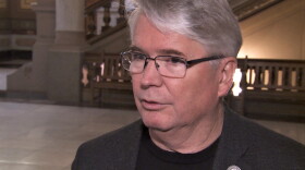 Bloomington Mayor John Hamilton at the Indiana Statehouse in Indianapolis.