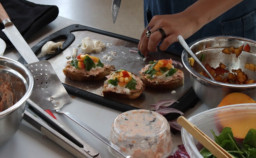 The competitors were given $50 each to buy ingredients from the market.