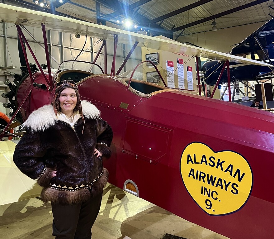 Naomi Taymen stars as Marvel Crosson, Alaska's first licensed female aviator, in Anchorage Community Theater's completely sold out run of "Marvel."