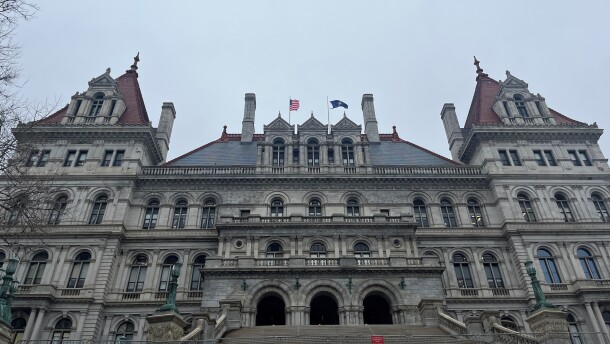 The New York State Capitol building in Albany.