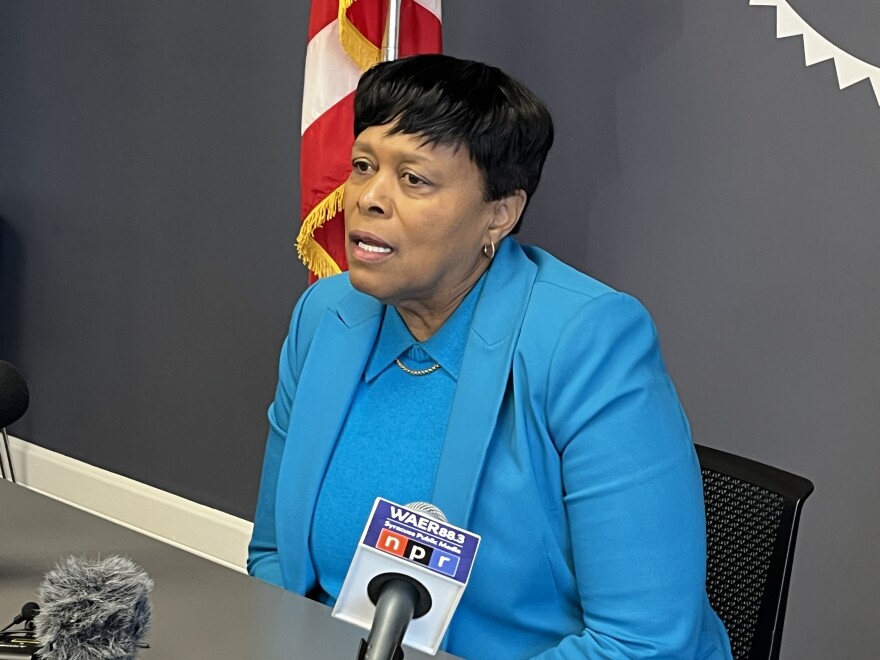 Mayor Owens speaks to the media April 8, 2026.