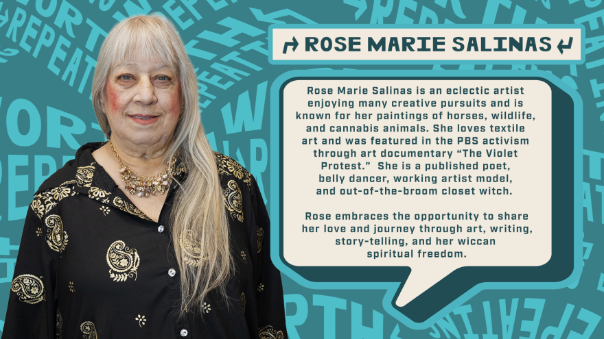 Our next storyteller is Rose Marie. Rose shares a story about a place most of us avoid but one where she finds comfort.