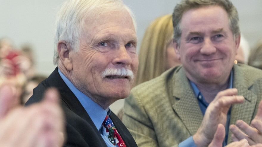 Seen here at a gala in 2017, Ted Turner spoke on CBS Sunday Morning about having Lewy body dementia.