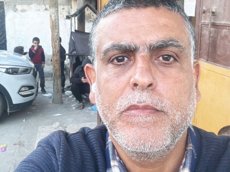 Akram Al Satarri says he is motivated to report from Gaza in order to help show the world the realities of the war. "Even if it means us losing our lives," he says.