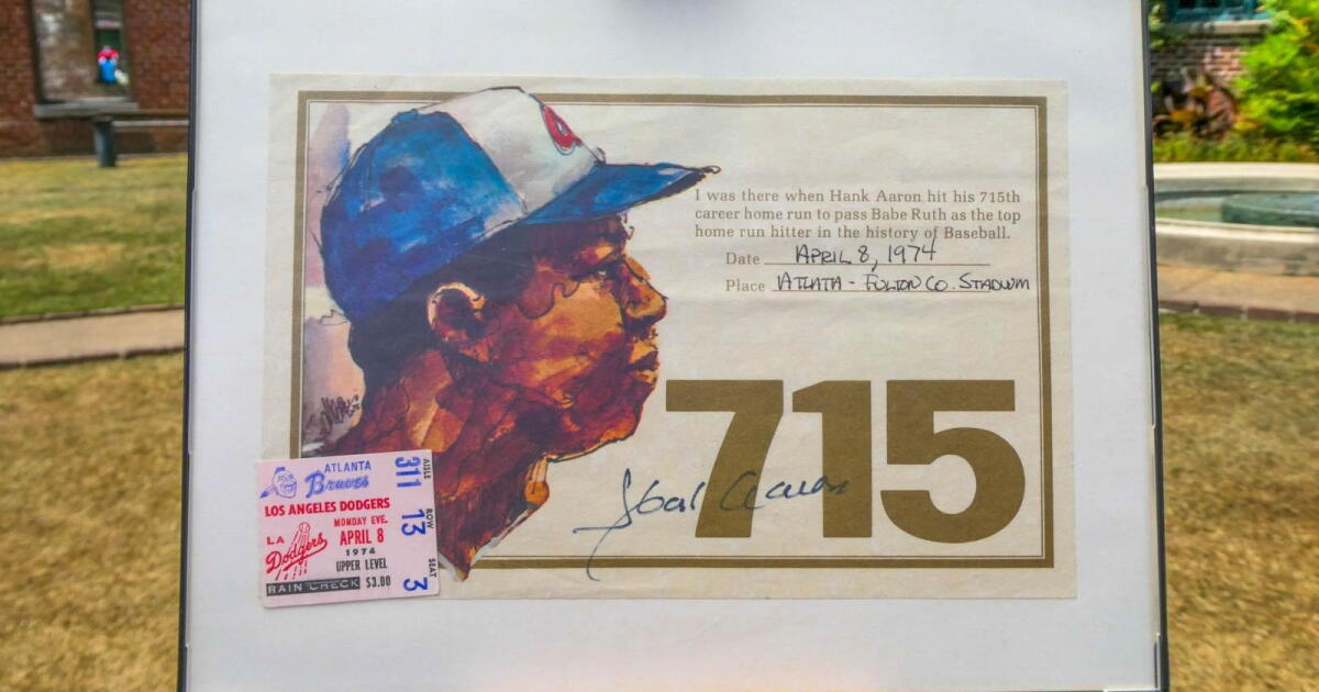 Appraisal: 1974 Hank Aaron 715th Home Run Group