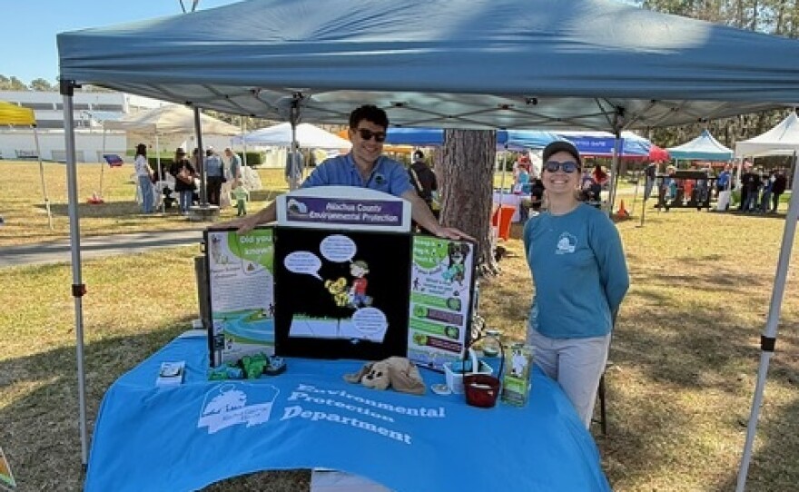 Alachua County Environmental Protection Department tent.