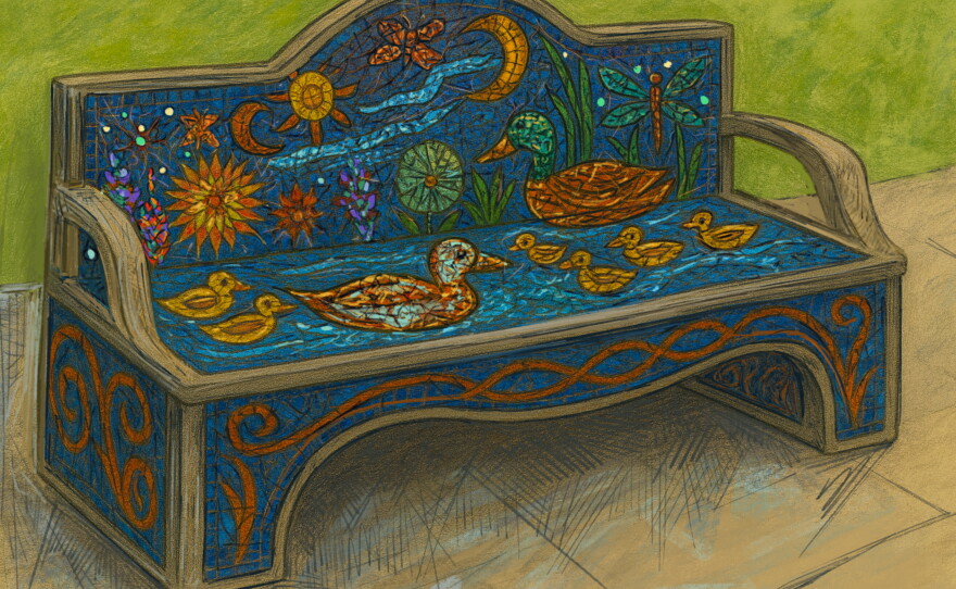 These are potential designs for the Miller's Pond Park benches. The designs are based on the wildlife at Miller's Pond Park. These designs are not final and are subject to change.