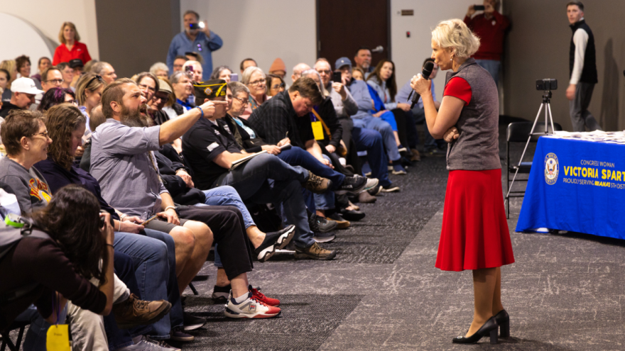 Constituents voiced their concerns to Spartz during the town hall.