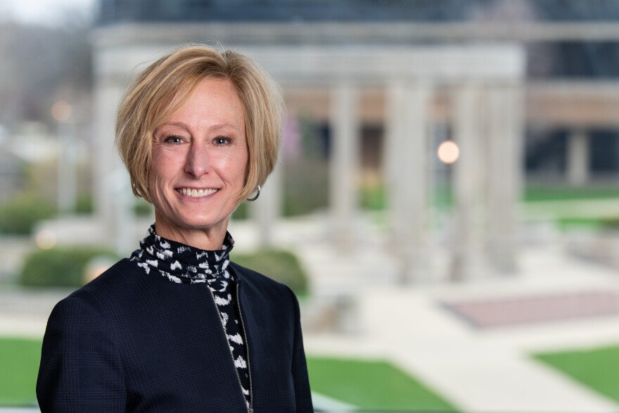 Quick portrait session of incoming Chancellor Designate while on a visit to UIS, Monday, April 18, 2022.