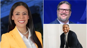 (left-right) Priscilla Gonzales, John Day and Caleb Walker are among the challengers for incumbent Clay Higgins' seat representing Louisiana's 3rd Congressional District.