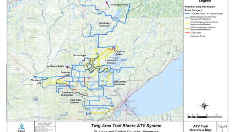 Map of the proposed Twig Trail System.