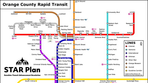 The STAR Plan includes eight “priority transit corridors.”