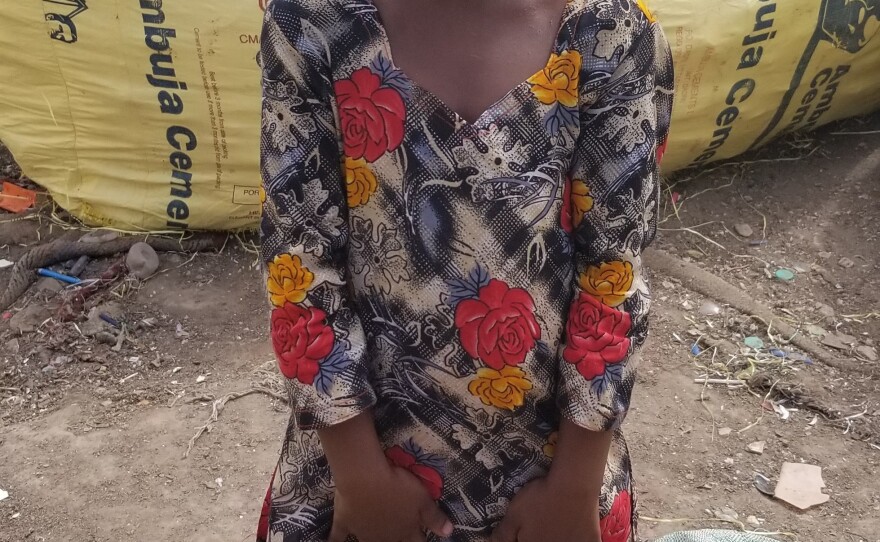 Sheikh Rahim's 8-year-old daughter sometimes joins him on his hunt for recyclables at the Ghazipur landfill.