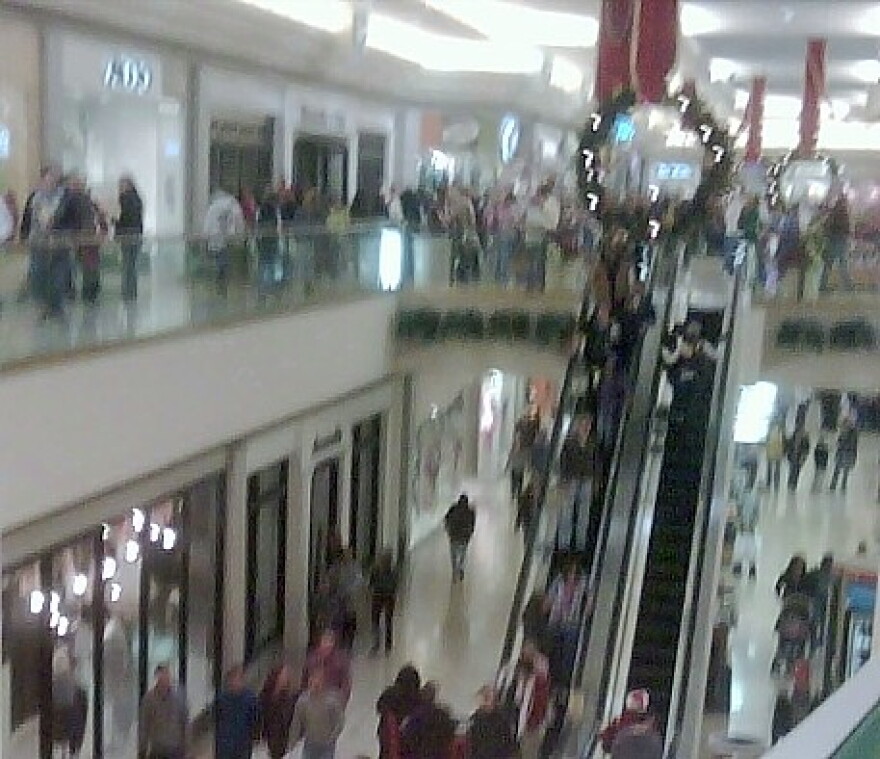 Shoppers at Woodland Hills