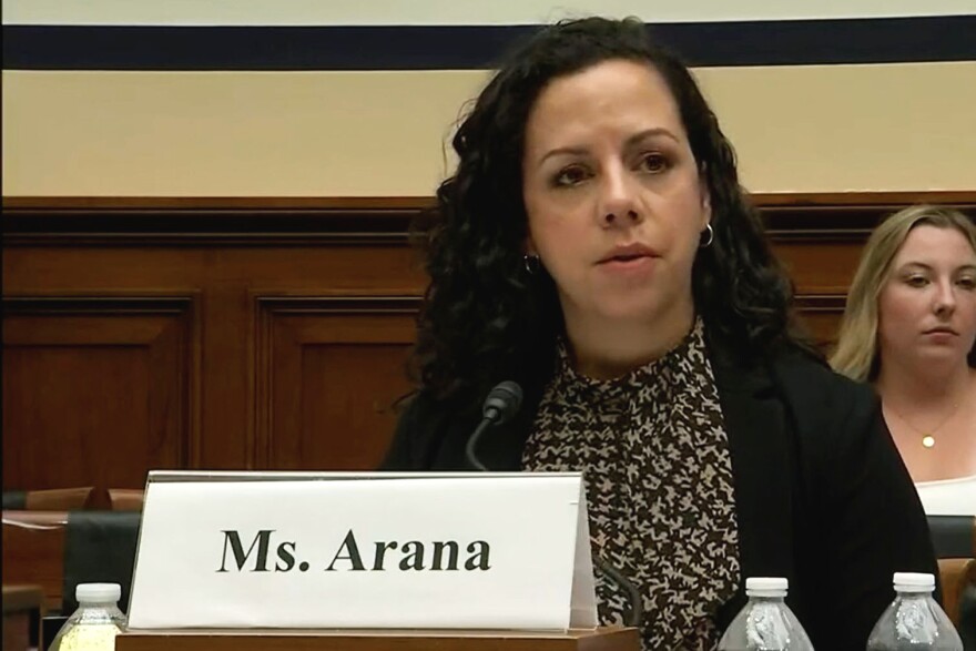 Air Force Major Sharon Arana testified before a U.S. House committee in July 2022 about the challenged she faced as she sought an abortion in 2009 when she was stationed in Alabama. She is concerned that experiences like hers are becoming more common since the U.S. Supreme Court overturned Roe vs. Wade.
