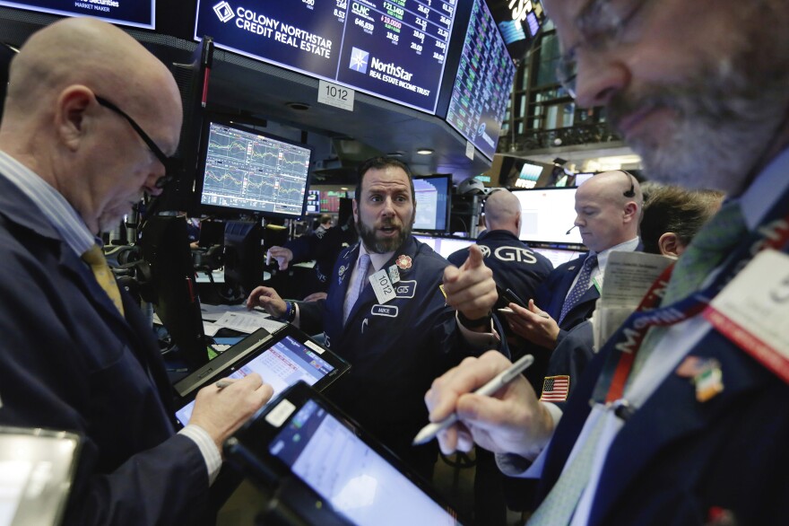 The stock market swung dramatically Wednesday, ending about where it started the day â after record losses earlier in the week.