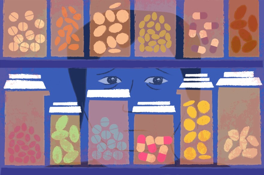 An illustration of prescription drugs.