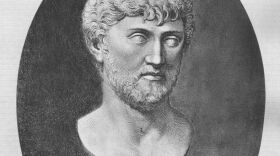 The Roman poet and philosopher Titus Lucretius Carus (circa 95 - 55 BC)